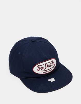 Von Dutch unstructured utica cap Swimming in navy blue