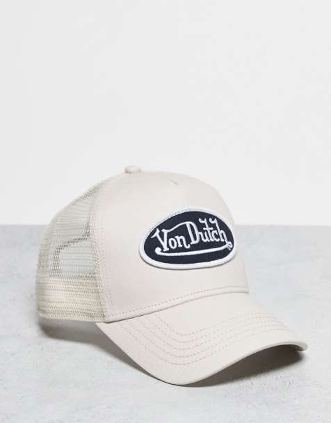 Von Dutch - Vaniljefarvet trucker-kasket med logo - view 1