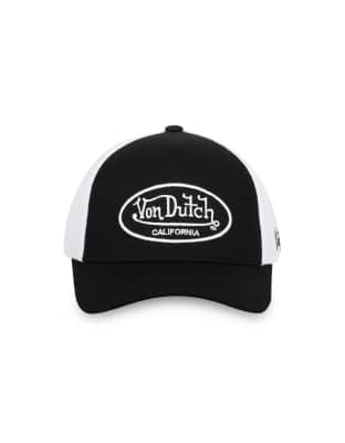 Von Dutch Vd Logo Trucker Dad Cap In Black