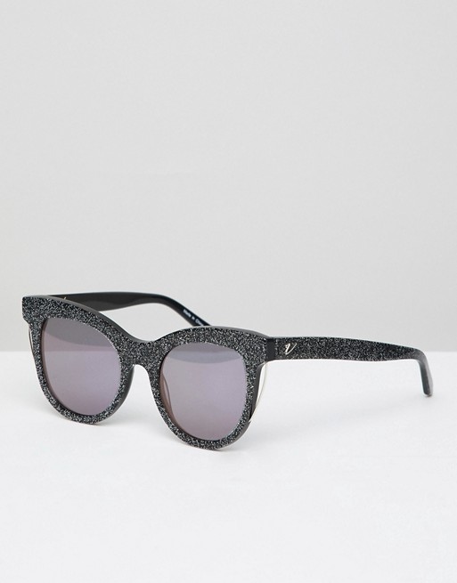 Vow London Sloane cat eye sunglasses in black