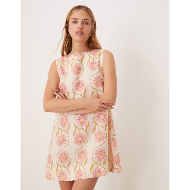 SUMMER Painting floral beauty dress♡ Long Floral Summer