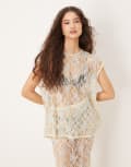 [Vrg Grl] VRG GRL Devyn sequin singlet top in silver (part of a set) 10 SILVER