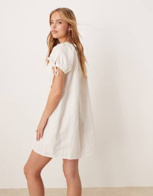 Shop Vrg Grl Evelyn Scoop Neck Smock Mini Dress
