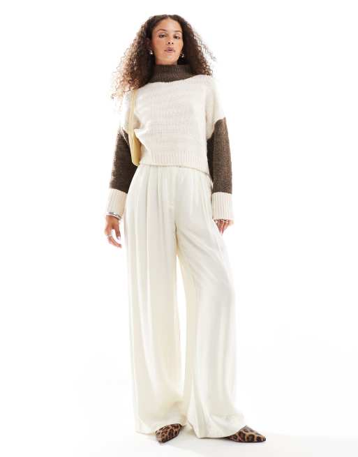 Contrast sleeve jumper store