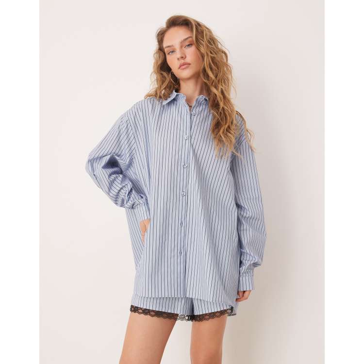 トップス lawgy stripe front shirring shirt Paint Stripe Shirt – Zulu & Zephyr