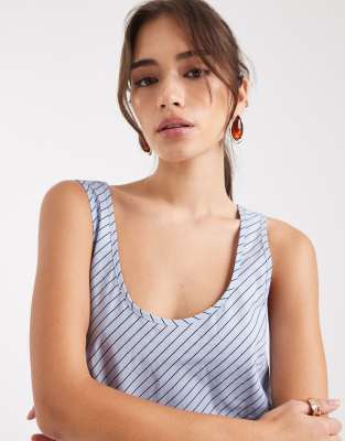 Vrg Grl Kajal Striped Smock Maxi Dress In Blue
