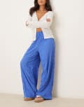 [Vrg Grl] VRG GRL Raya pleated wide leg pants in cobalt blue 10 Cobalt blue