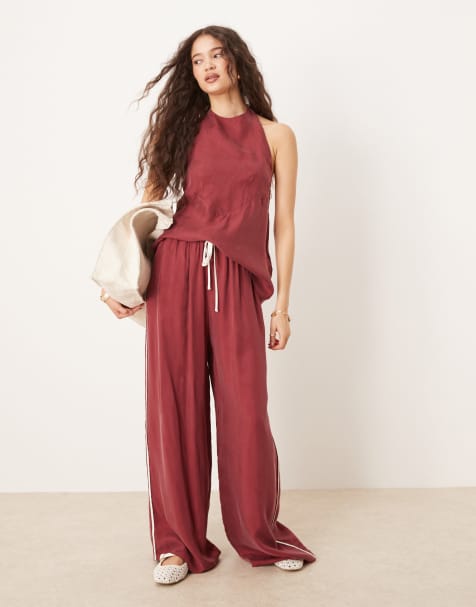 VRG GRL sierra burgandy co-ord - view 1