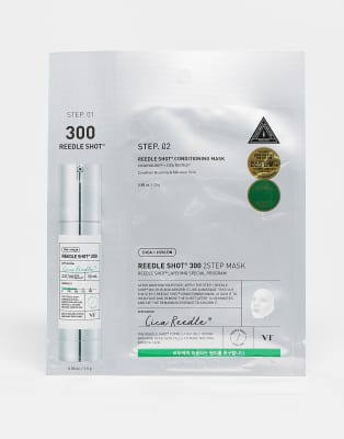 Korean Skincare VT Reedle Shot 300 2-Step mask x1-No colour
