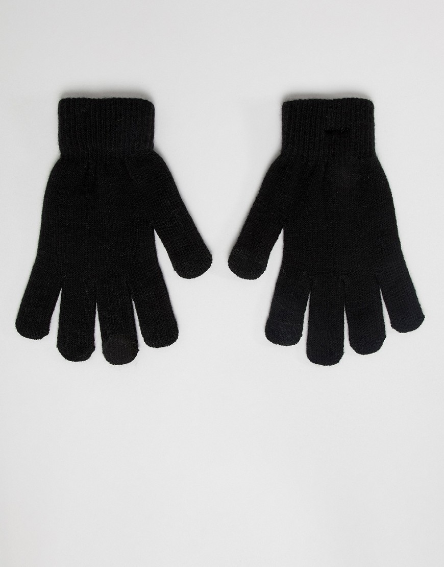 фото Вязаные перчатки для сенсорных гаджетов pieces-черный