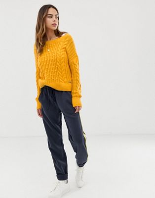 abercrombie yellow sweater