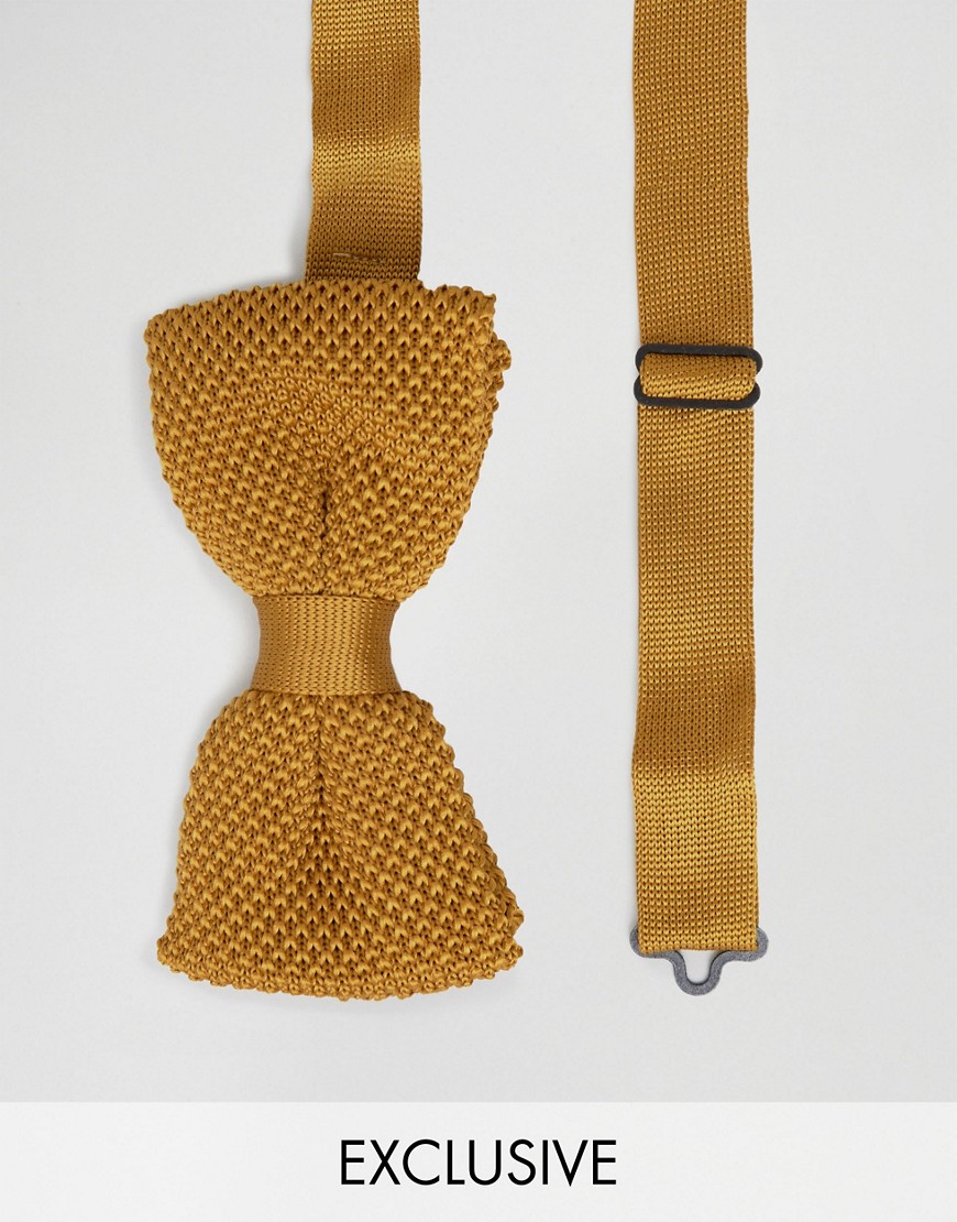 фото Вязаный галстук-бабочка noose & monkey-желтый