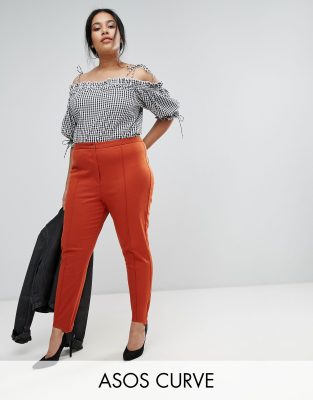 фото Выбеленные брюки asos curve-оранжевый