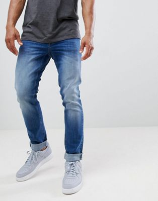 фото Выбеленные джинсы скинни цвета индиго cavalli class-синий