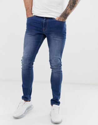 фото Выбеленные джинсы скинни voi jeans-синий