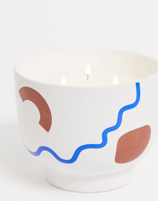 WABI SABI Evergreen & Embers Ceramic Candle