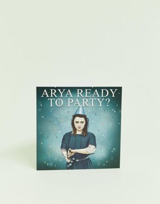 WACTT - 'Arya ready to party' verjaardagskaart-Multi