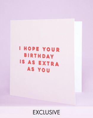 WACTT - Exclusieve verjaardagskaart met 'As Extra As You'-tekst-Multi