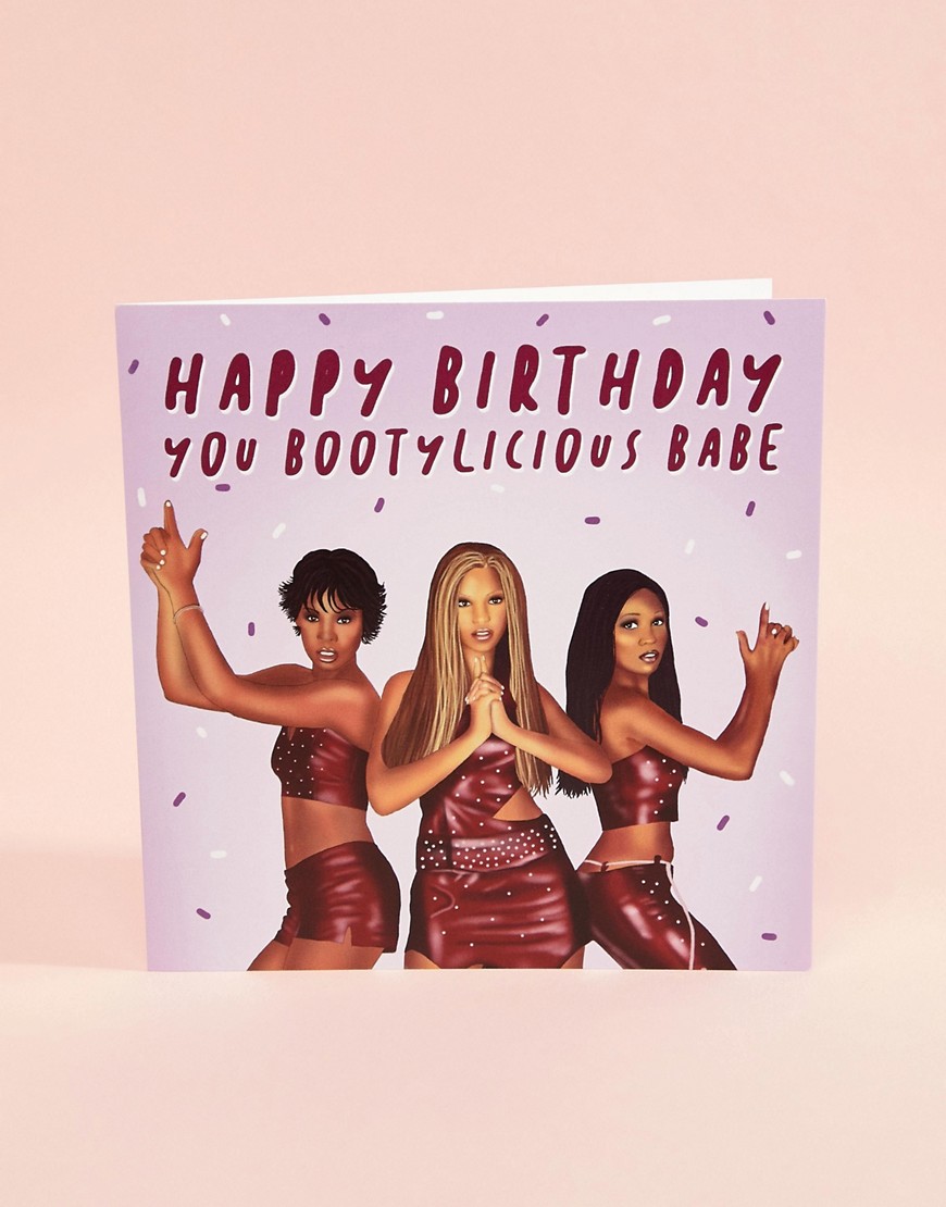 WACTT – Happy Birthday Bootylicious Babe – Födelsedagskort-Flerfärgad