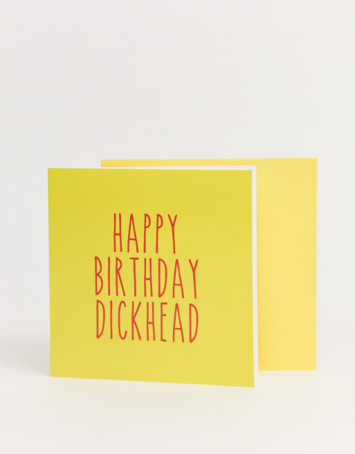 WACTT – Kartka z napisem „Happy birthday dickhead”