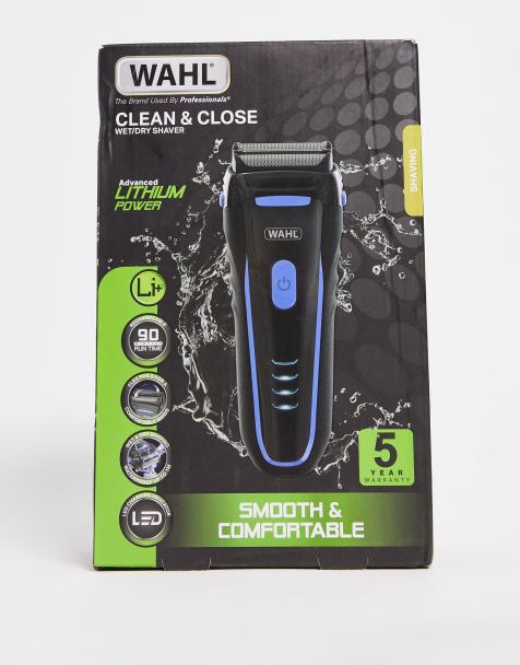 Wahl Groomsman Electric Shaver Rechargeable Wet/Dry Waterproof Electric  Razor for Cordless Men's Grooming - Lithium Ion with Long Run Time & Quick  Charge – Model 7063, Black