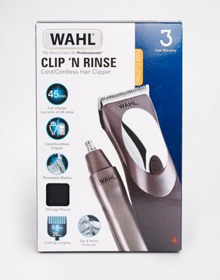wahl clip & rinse clippers & personal trimmer
