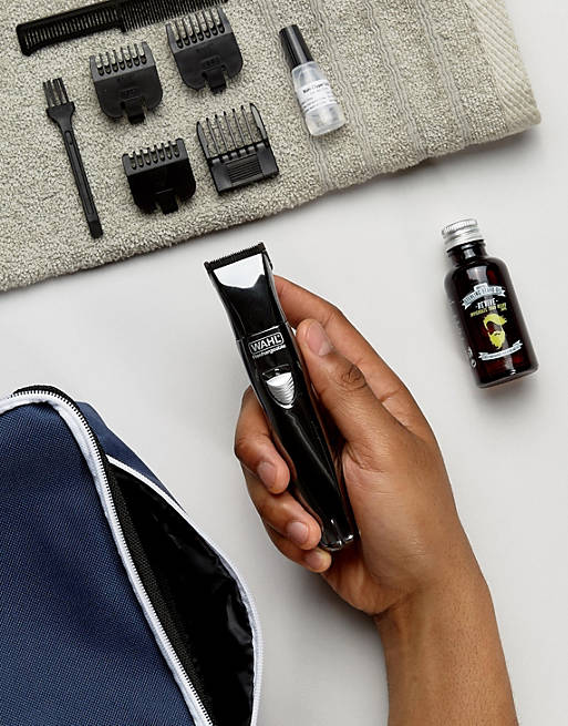 Wahl Rechargeable Trimmer & Beard Oil Gift Set