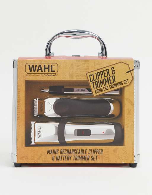 Wahl - Set per la cura della persona con rasoio elettrico e regolabarba senza filo, 2 di 4