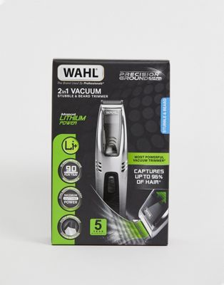 wahl 2 in 1 vacuum stubble & beard trimmer