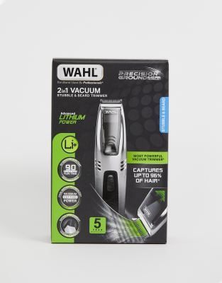 wahl 2 in 1 vacuum stubble & beard trimmer