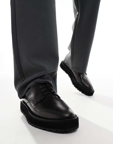 Walk London Ace Derby in black smooth leather - view 1