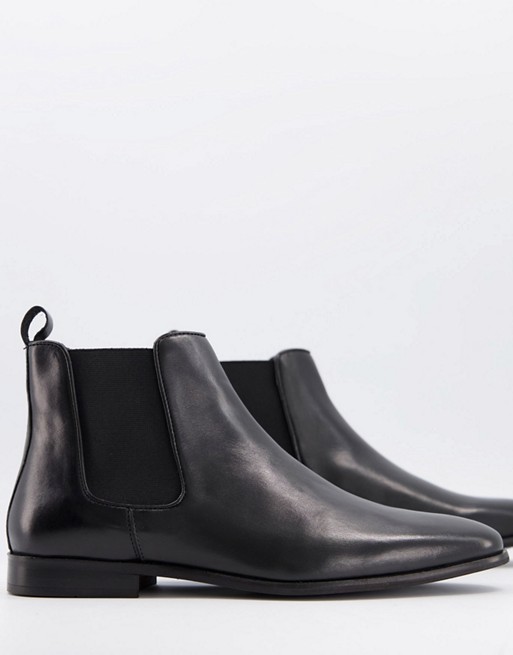 Walk London alfie chelsea boots in black leather