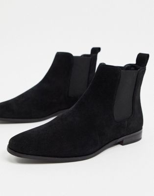Walk London alfie chelsea boots in black suede | ASOS