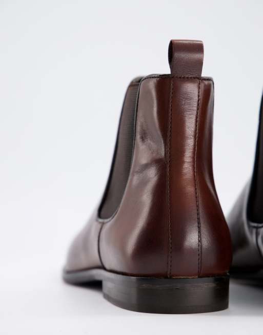 Walk London - Alfie - Chelsea boots in bruin leer, 3 van 4