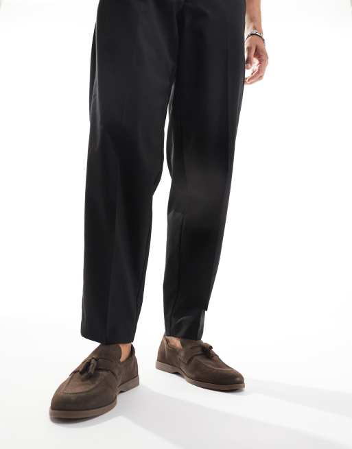  WALK LONDON - Angelo - Mocassini in camoscio marrone con nappe