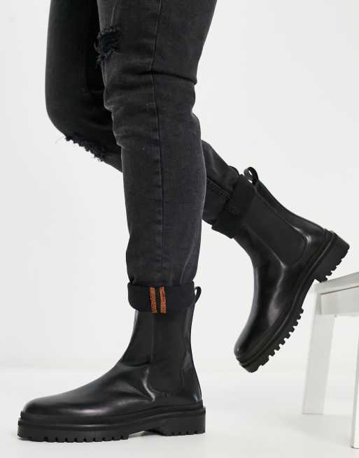 Walk London astoria chelsea boots in black leather | ASOS