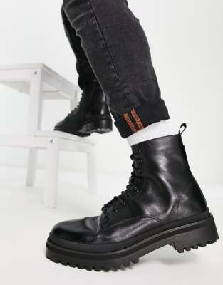  astoria lace up boots  leather 