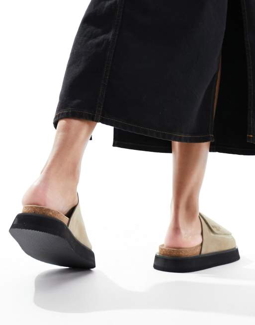 WALK LONDON - Barca - Sabot color pietra con velcro, 3 di 4