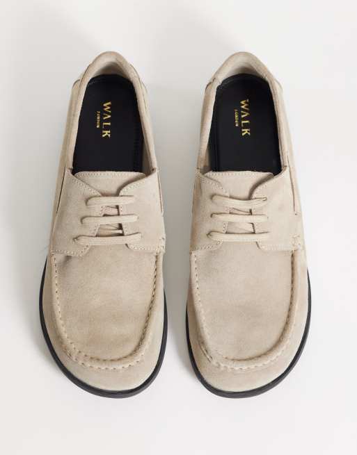 Walk London Bootsschuh in steinfarbenem Wildleder, 2 von 4