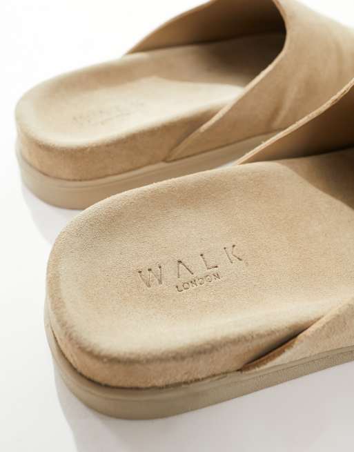 Claquettes Alpine Design En Daim Beige - Taille 11 Femme, Style Confort - Occasion