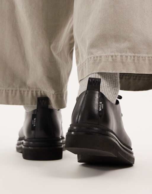 Walk London – Brooklyn – Czarne buty z noskami typu apron, 3 z 4