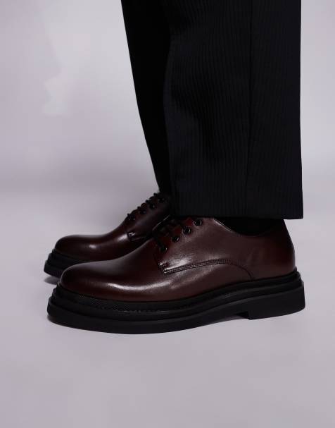 Walk London - Brooklyn - Derbies en cuir - Marron - view 1