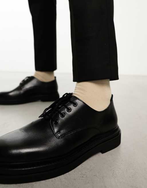 Derbies cuir noir hot sale