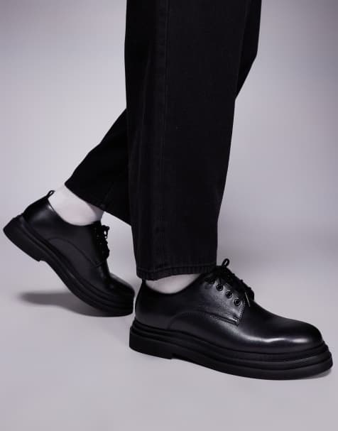 Walk London – Brooklyn – Derby-Schuhe aus Leder in Schwarz - view 1