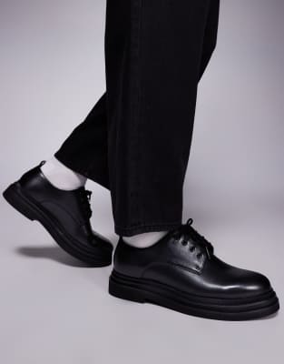 SEQWL Gunners oxford shoes in box faux leather black