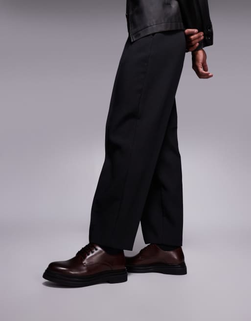 Walk London - Brooklyn - Leren Derby schoenen in bruin, 2 van 4