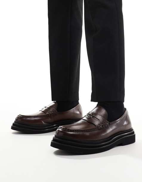 Walk London - Brooklyn - Mocassins en cuir - Marron - view 1