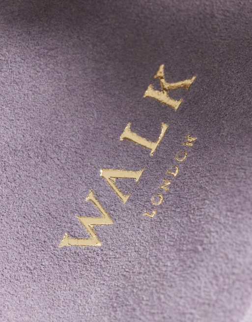 Walk London – Budapest – Lila sandaler i mocka med dubbla remmar, 4 av 4
