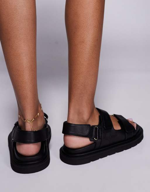 Walk London – Budapest – Sandalen aus Leder in Schwarz mit Klettverschluss, 3 von 4