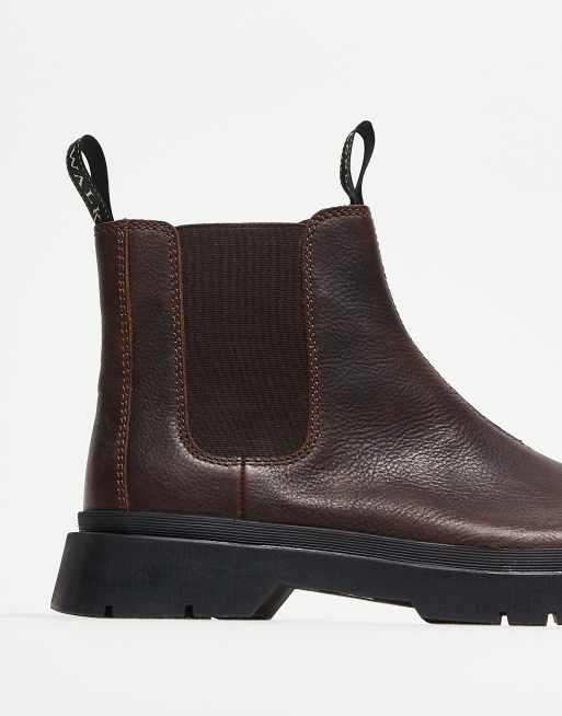 Walk London – Callum – Chelsea-Stiefel in Braun mit Naht, 3 von 5